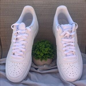 Nike Court Vision Next Nature Triple White Low-Top Sneakers